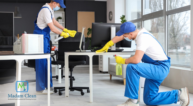 Hire Professional Cleaner Office Space Banner